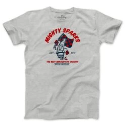 AGE OF GLORY MIGHTY SPARKS TEE - HEATHER GREY