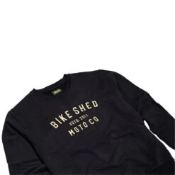 BSMC MOTO CO CREW SWEATER - BLACK / GOLD -Ride Style Shop moto sweat blkgold 3