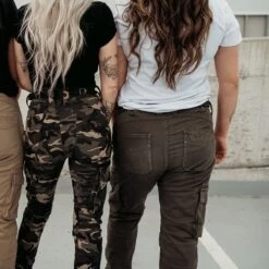 Motogirl Lara Cargo Trousers - Olive -Ride Style Shop motogirl lara cargo trousers olive 4