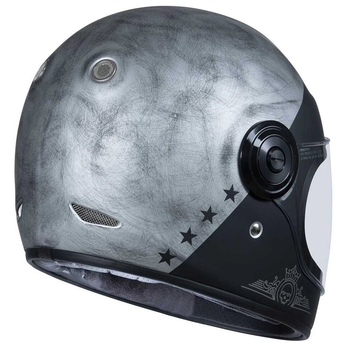 Origine Vega 06 Rocker Helmet - Matt Silver 2 Origine Vega 06 Rocker Helmet - Matt Silver - Image 2