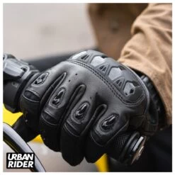KNOX ORSA LEATHER GLOVE - BLACK 21 KNOX ORSA LEATHER GLOVE - BLACK -Ride Style Shop orsaleatherup6