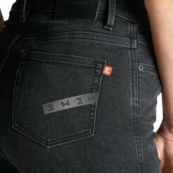 Pando Moto Kusari Cor 01 Womens Jeans - Black -Ride Style Shop pando moto kusari cor 01 womens jeans black 5