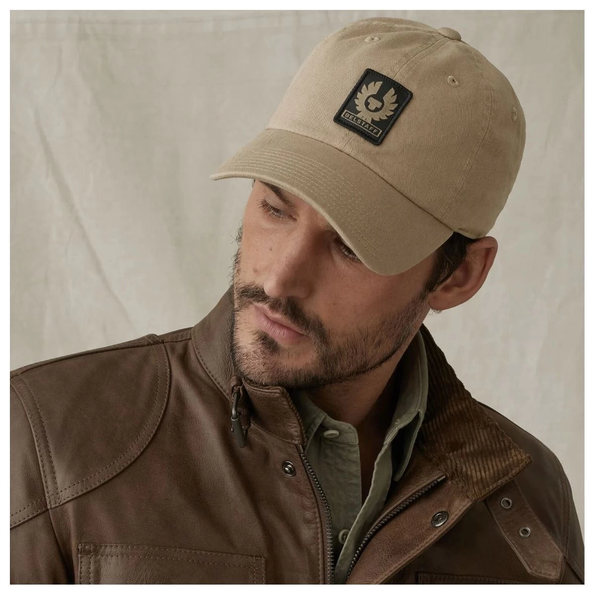 BELSTAFF PHOENIX LOGO CAP - KHAKI 2 BELSTAFF PHOENIX LOGO CAP - KHAKI - Image 2