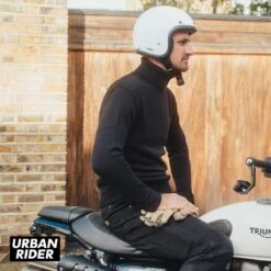 Pike Brothers 1923 Merino Turtle Neck - Black -Ride Style Shop pike brothers 1923 merino turtle neck black sit