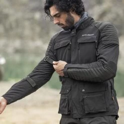 Royal Enfield Nirvik Jacket - Black -Ride Style Shop re nirvik jacket black 4