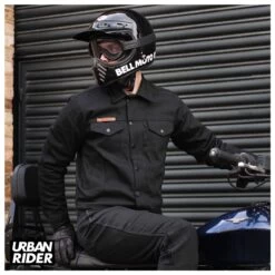 Resurgence Denim Trucker Jacket - Black -Ride Style Shop resurgence denim trucker jacket black 3 1