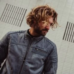 Revit Restless Leather Jacket - Blue 12 Revit Restless Leather Jacket - Blue -Ride Style Shop revit restless leather jacket blue 4