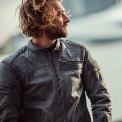 Revit Restless Leather Jacket - Blue 13 Revit Restless Leather Jacket - Blue -Ride Style Shop revit restless leather jacket blue 5