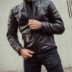 Revit Stride Leather Jacket - Black -Ride Style Shop revit stride leather jacket black 3