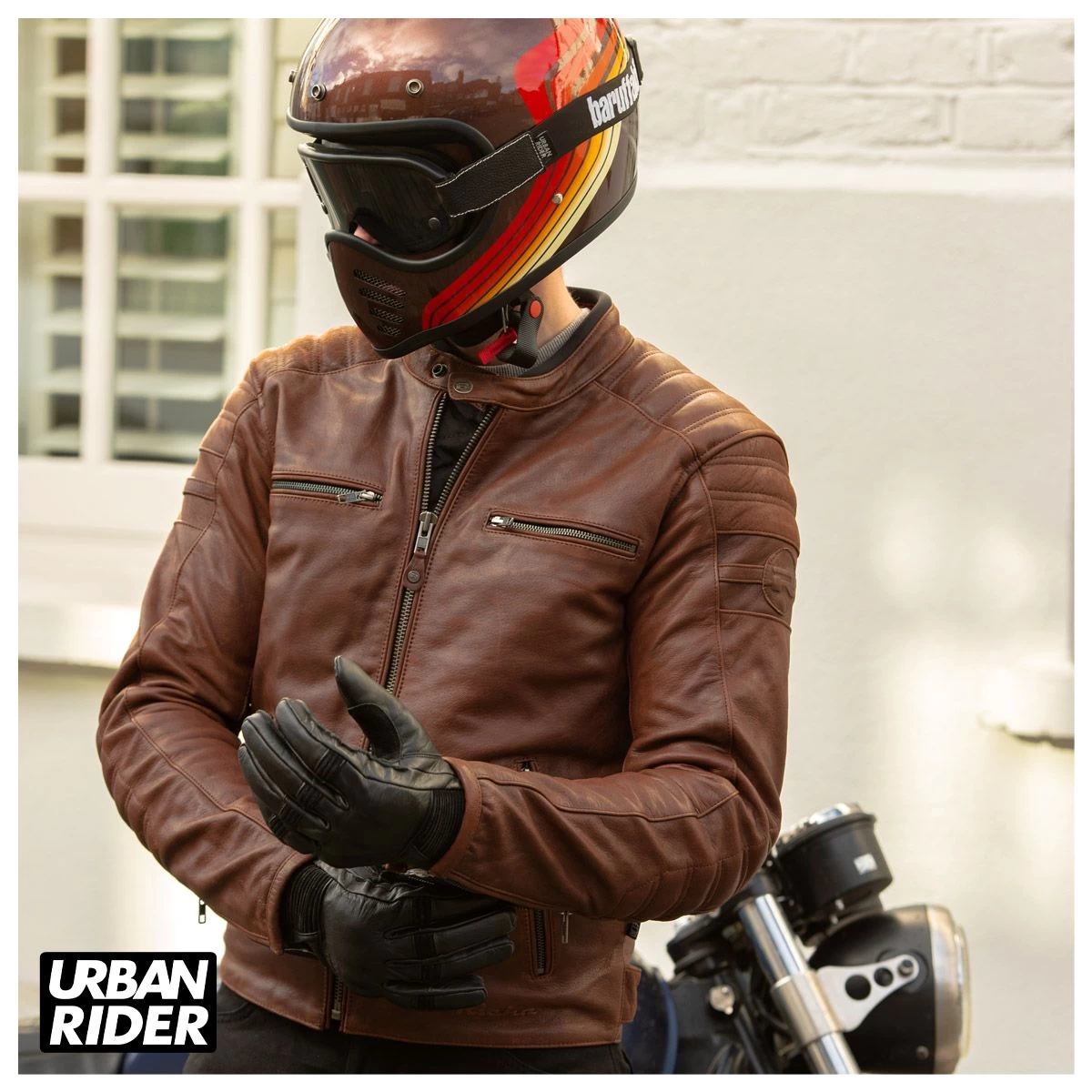 Richa Daytona 2 Leather Jacket - Brown 9 Richa Daytona 2 Leather Jacket - Brown - Image 9
