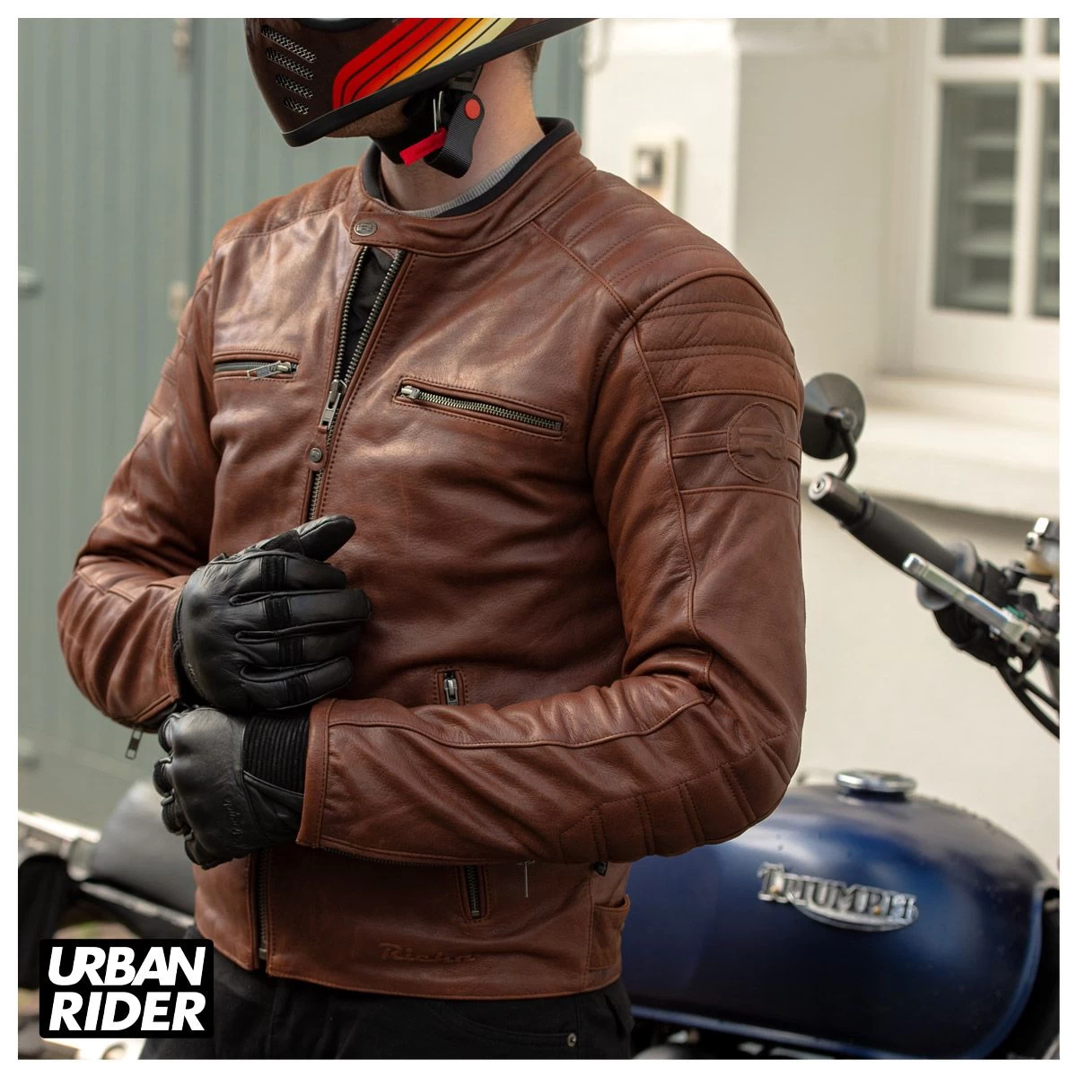 Richa Daytona 2 Leather Jacket - Brown 10 Richa Daytona 2 Leather Jacket - Brown - Image 10