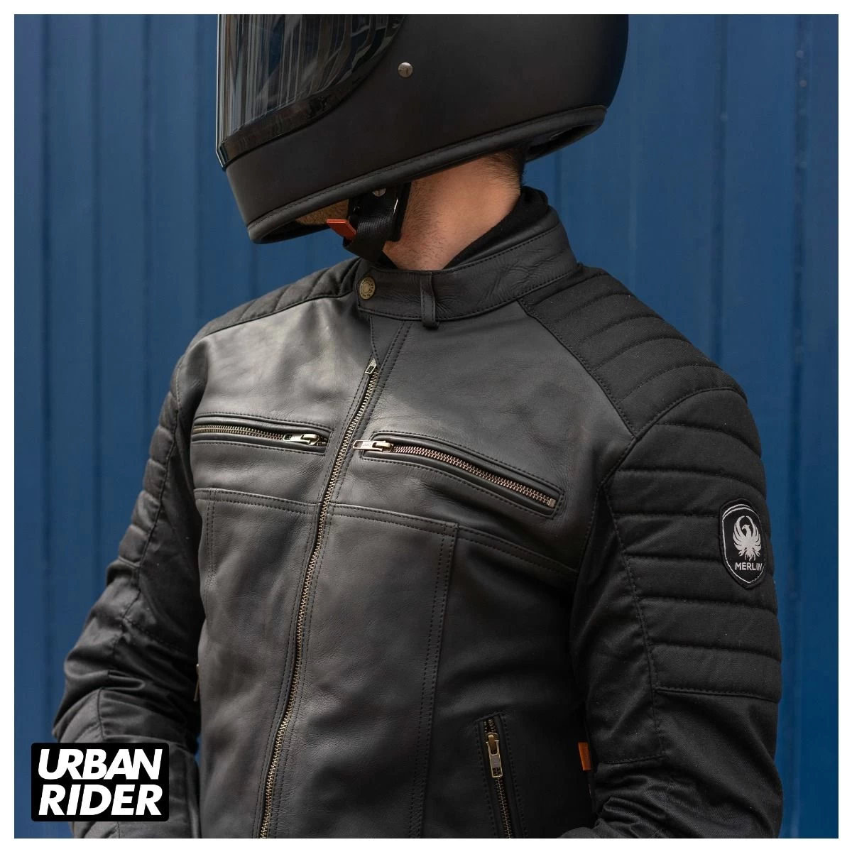 Merlin Ridge Leather Jacket - Black 4 Merlin Ridge Leather Jacket - Black - Image 4