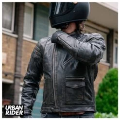 Age Of Glory Rocker Leather Jacket - Black 8 Age Of Glory Rocker Leather Jacket - Black -Ride Style Shop rockerlifestyle2