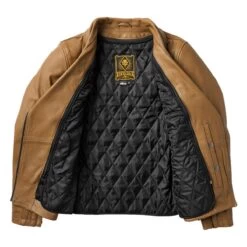 Roland Sands Design Atherton 74 Womens Leather Jacket - Kahlua -Ride Style Shop roland sands design atherton 74 womens leather jacket kahlua 4 1