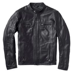 Roland Sands Design Linden 74 Leather Jacket - Black -Ride Style Shop roland sands design linden 74 leather jacket black 3 1