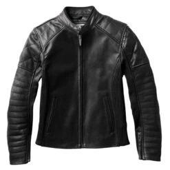 Roland Sands Design Maywood Womens Leather Jacket - Black -Ride Style Shop roland sands design maywood womens leather jacket black 2