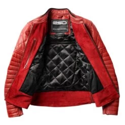 Roland Sands Design Maywood Womens Leather Jacket-Maraschino -Ride Style Shop roland sands design maywood womens leather jacket maraschino 3