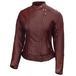 Roland Sands Design Riot Womens Leather Jacket - Oxblood