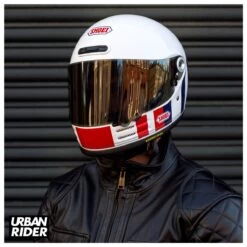 Shoei Glamster Helmet - Resurrection TC10 White / Red / Blue -Ride Style Shop shoei glamster helmet resurrection tc10 white red blue 3