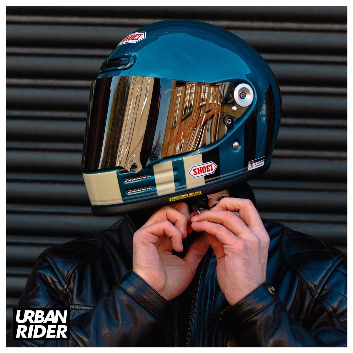 Shoei Glamster Helmet - Resurrection TC2 Blue / Black 13 Shoei Glamster Helmet - Resurrection TC2 Blue / Black - Image 13