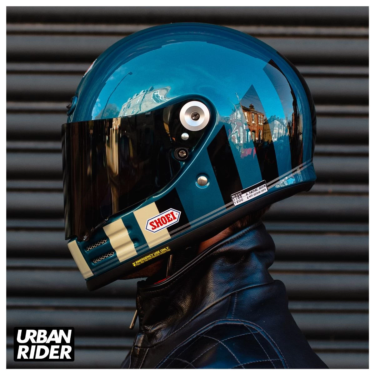 Shoei Glamster Helmet - Resurrection TC2 Blue / Black 4 Shoei Glamster Helmet - Resurrection TC2 Blue / Black - Image 4