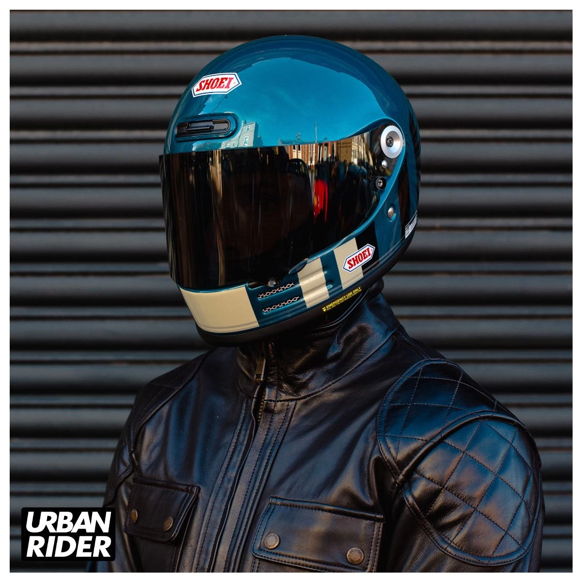 Shoei Glamster Helmet - Resurrection TC2 Blue / Black 5 Shoei Glamster Helmet - Resurrection TC2 Blue / Black - Image 5