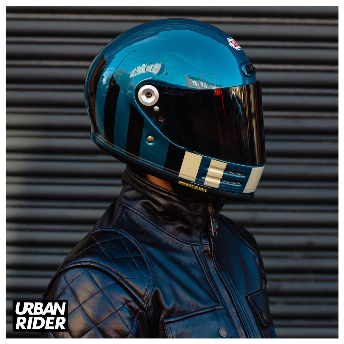 Shoei Glamster Helmet - Resurrection TC2 Blue / Black 7 Shoei Glamster Helmet - Resurrection TC2 Blue / Black - Image 7