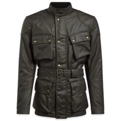 Belstaff Trialmaster Pro Wax Jacket - Olive Green