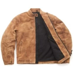 Fuel Sidewaze Leather Jacket - Tan -Ride Style Shop t10