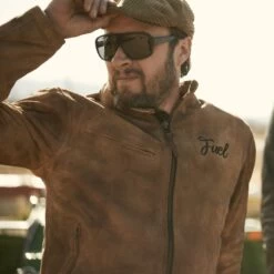 Fuel Sidewaze Leather Jacket - Tan -Ride Style Shop t3