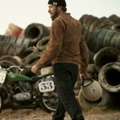 Fuel Sidewaze Leather Jacket - Tan -Ride Style Shop t5