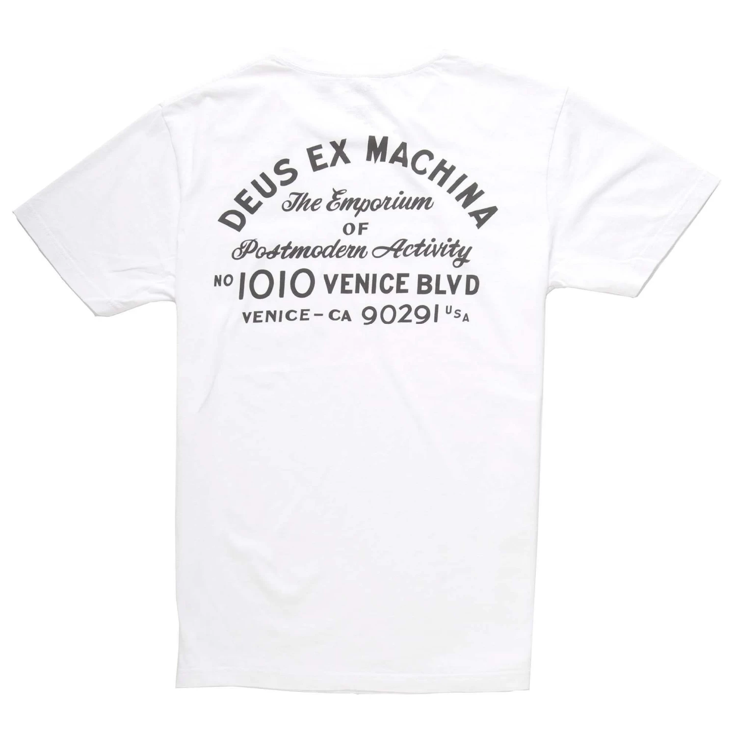 DEUS EX MACHINA VENICE ADDRESS POCKET T-SHIRT - WHITE 1 DEUS EX MACHINA VENICE ADDRESS POCKET T-SHIRT - WHITE