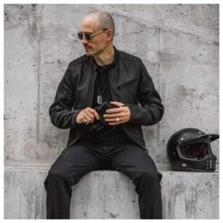 Pando Moto Tatami LT1 Leather Jacket - Black -Ride Style Shop tatamiup10