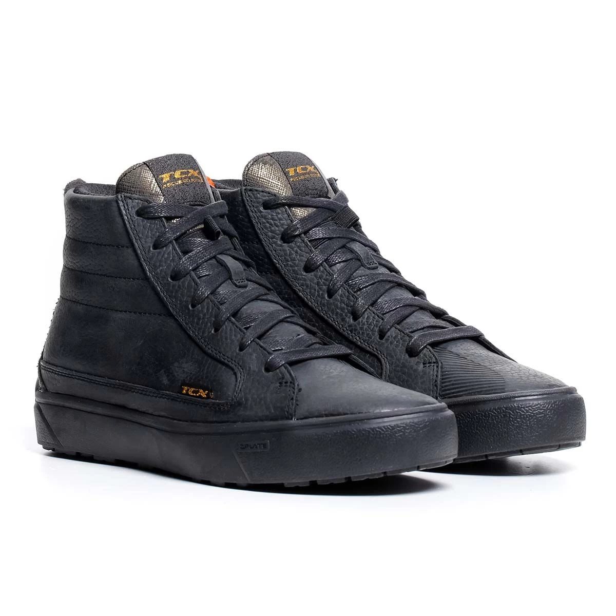 TCX STREET 3 WOMENS WP BOOTS - BLACK / GOLD 1 TCX STREET 3 WOMENS WP BOOTS - BLACK / GOLD