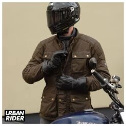 Merlin Tewkesbury Jacket - Olive -Ride Style Shop tewkesbury d3o wax jacket olive 5