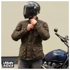 Merlin Tewkesbury Jacket - Olive -Ride Style Shop tewkesbury d3o wax jacket olive 7