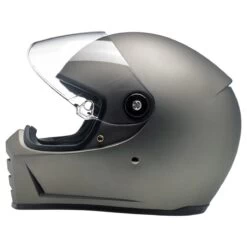 Biltwell Lane Splitter Helmet - Matt Titanium -Ride Style Shop titanium4
