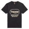 TRIUMPH MOTORCYCLES OVAL TEE - BLACK / BONE