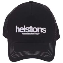 HELSTONS LOGO TRUCKER CAP - BLACK