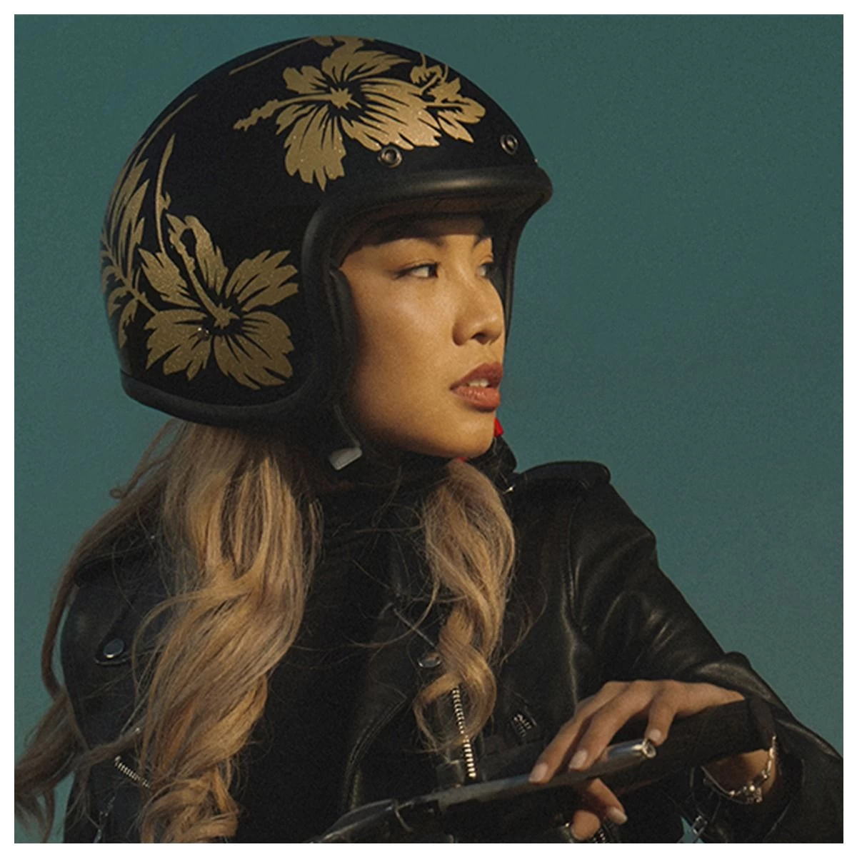 DMD Vintage Helmet - Flower 2 DMD Vintage Helmet - Flower - Image 2