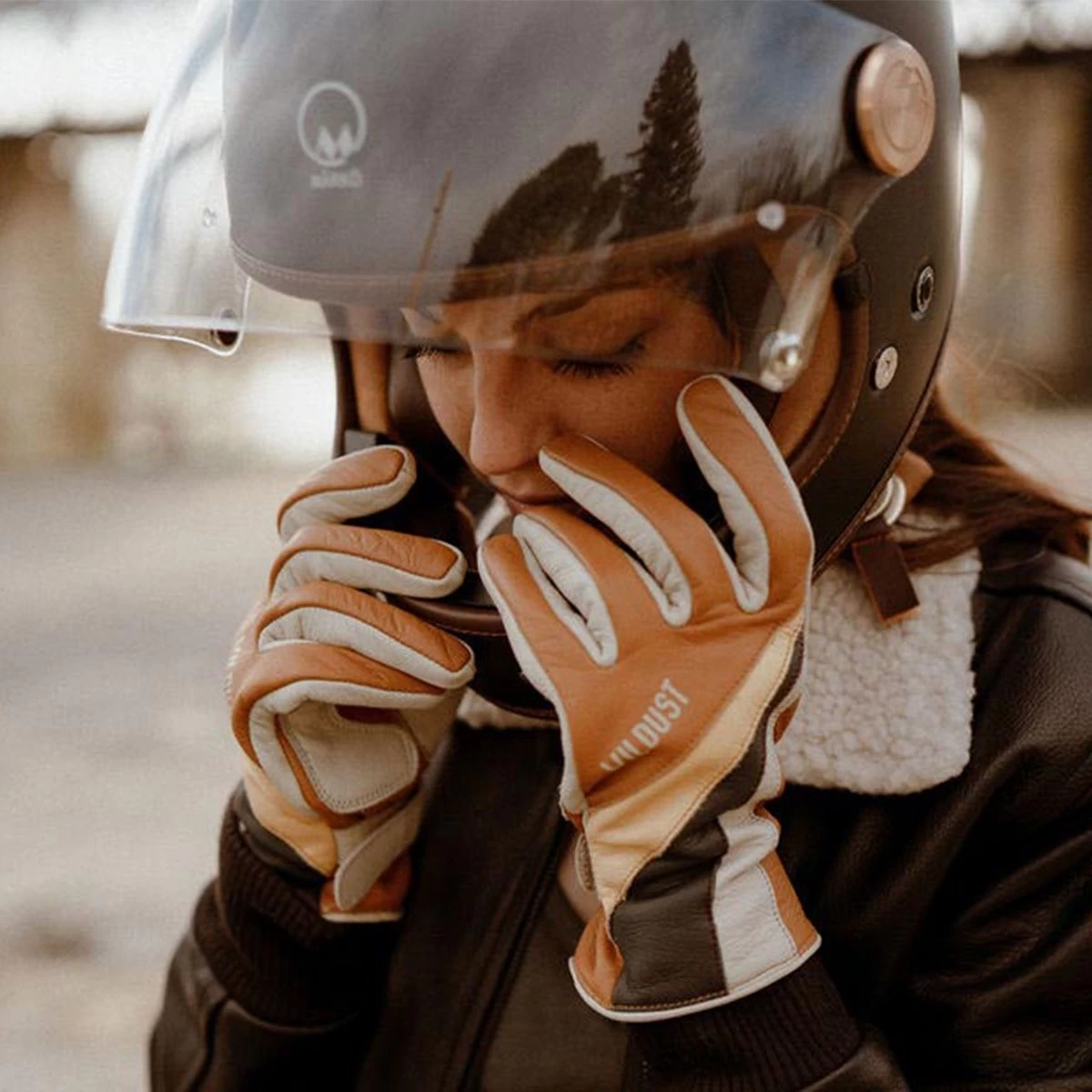 WILDUST SISTERS 70S STRIPES GLOVES - CAMEL 5 WILDUST SISTERS 70S STRIPES GLOVES - CAMEL - Image 5