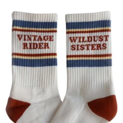 WILDUST SISTERS SOCKS - VINTAGE RACER -Ride Style Shop wildust sisters socks vintage racer 13